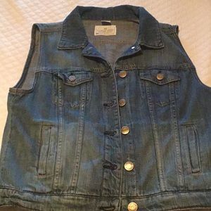 J crew denim vest